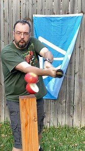 Shadow Dancer Katana vs. Apple (Happy Thanksgiving!) #shadowdancer #katana #thanksgiving #shorts