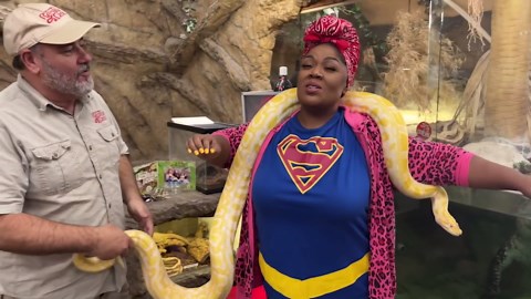 Vocal Coach Faces Her Fears At The Reptile Zoo