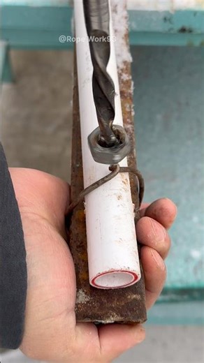 The drill transforms wire into a super-tight twist in seconds!