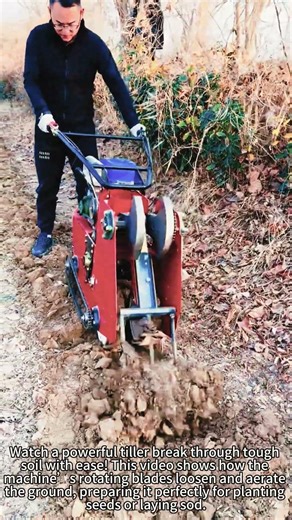 Tiller Working in the Field! 🌱🚜