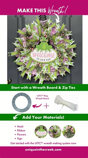 1.9K views · 24 reactions | Such a cute frog themed wreath!  Laurie...