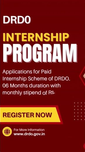 DRDO INTERNSHIP PROGRAM