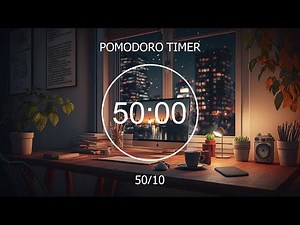 50/10 Pomodoro Timer ✨ Relaxing Lofi, Deep Focus Pomodoro Timer, Stay Motivated 💻 Focus Station