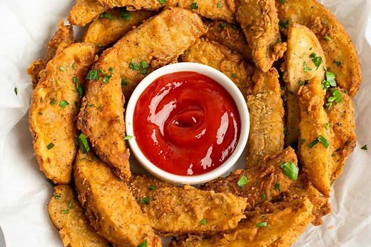 Homemade Copycat KFC Potato Wedges