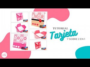 Tarjeta y sobre 2 en 1 [Detalle fácil y rápido San Valentín 14 de febrero]