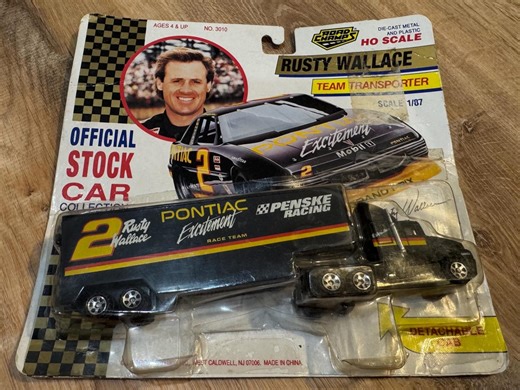 Vintage 1992 Rusty Wallace NASCAR Transporter | Road Champs 1:87 Scale - Etsy