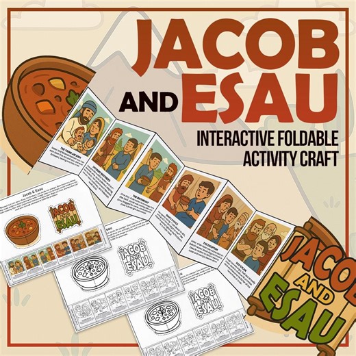 Jacob & Esau Craft Instant Download, Great for Christian Kids, Homeschooling, Sunday School Lesson, Bible Studies, Youth Group, and VBS - Etsy