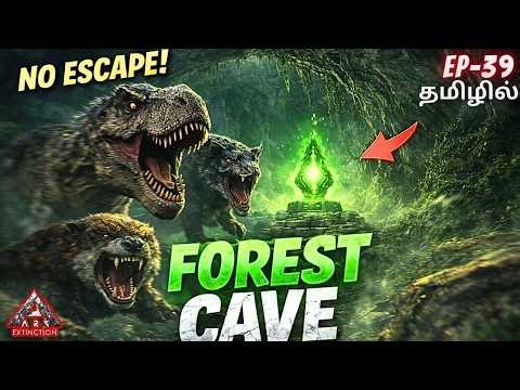 FOREST TITAN CAVE SOLO 😱 NO ESCAPE! / ARK Ultimate survivor Edition Gameplay In Tamil #39 [CRG]