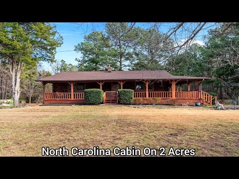 North Carolina House on 2 Acres | Log Cabin Charm & Privacy | NC Real Estate | Aspen Mansions