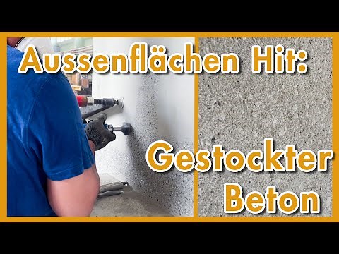 Betonoberflächen: Gestockter Beton