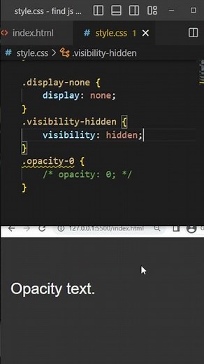 Les différences entre display, visibility et opacity en CSS.