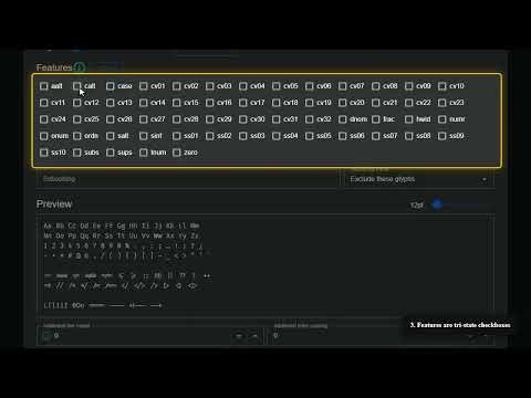 FontFreeze Tutorial - Basic Usage (Ligatures)