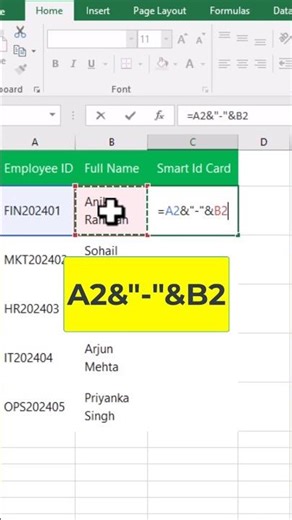 Excel Trick for Office & School ID Cards #excel