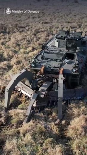 115K views · 2K reactions | WEEVIL is a remote-controlled mine plough system created by Dstl and Pearson Engineering Ltd, soon to be tested by the British Army. 殺 Keeps soldiers safe while clearing minefields  Carves a safe route by excavating and pushing mines aside  Adaptable to various vehicle platforms Read more  https://ow.ly/c2Eb50VxXwY | Ministry of Defence | Facebook