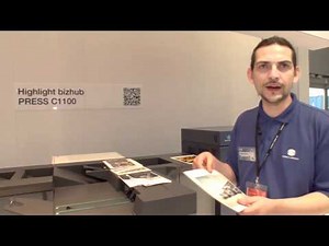 Konica Minolta at drupa 2012 - PRESS C1100 - Product Demo