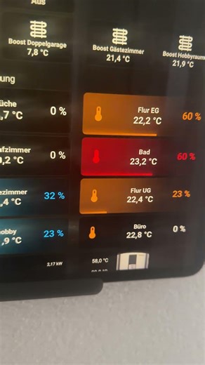 Update Technik Dashboard Home Assistant - animierte Heizungskarten