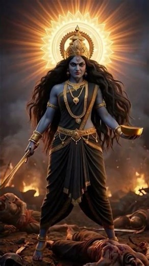 Maa Kali 🔥 Adharm Nashak Roop | Mahashakti Ka Pralay | Animated Short #maakali#bhakti#adharm nashak