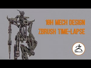 10h Zbrush Mech Design 02 Time-Lapse