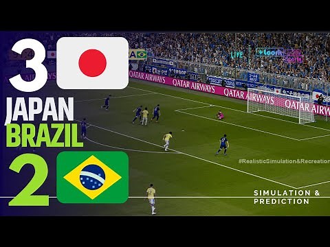 JAPAN 3-2 BRAZIL: Match Highlights | International Friendly 2025 | Simulation / Recreation