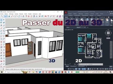 AutoCAD + SketchUp La méthode la plus rapide pour passer du 2D au 3D Partie 2