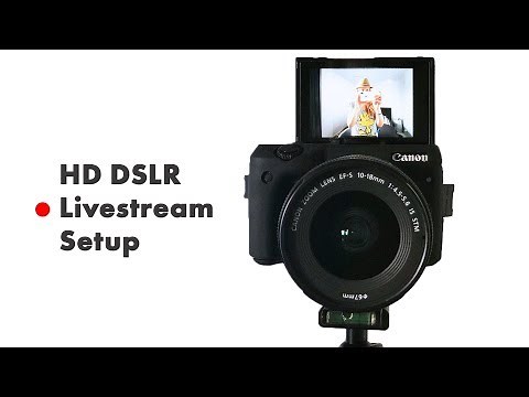 How to live stream with a DSLR Camera (HD Livestream Setup Tutorial) OBS & BeLive.TV