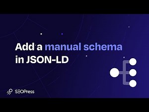 Add a manual schema in JSON LD