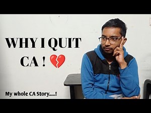 Why I quit CA.....💔#cafoundation#ca#cajourney#caintermediate #jan26