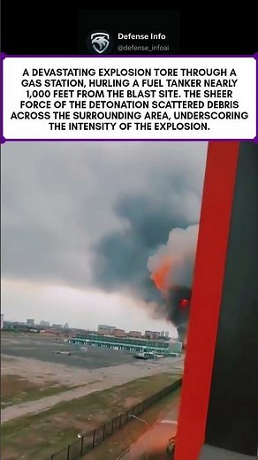 Massive Gas Station Explosion Sends Fuel Tanker Flying 1,000 Feet
