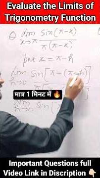 limits and Derivatives| limits and Derivatives important questions| trigonometry Function|