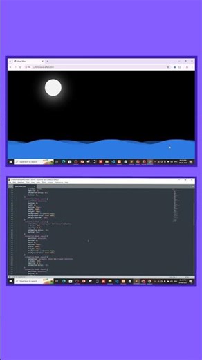 Water Wave Animation in HTML & CSS | How To Make Water Wave Animation in CSS #shorts #cssanimation