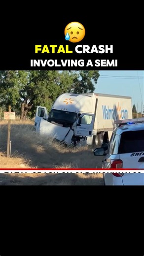 Fatal crash‼️ semi truck vs suv 1 killed #truck #driver #crash #california #toyota