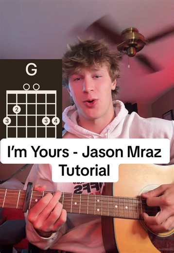 How to play I’m Yours by Jason Mraz #guitartok #imyours #guitartutorial #beginnerguitar #howto