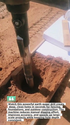 Ground Drilling Machine Makes Fence Installation Crazy Fast!