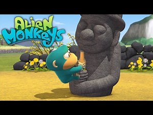 Simians in Space! | Alien Monkeys (10-Minute Cartoon for Kids!)