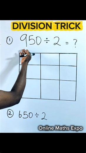 153K views · 2.7K reactions | DIVISION TRICK | How to divide #maths #mathviral #viralmaths #viralfacebookvideo #viralfypreels #mathreels | Online Maths Expo | Facebook
