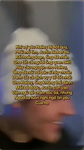 Vào buổi sáng lúc Hails đang ăn sáng thì bả ngất á, JB đã sợ lắm luôn, Hails mà có chuyện gì ổng cũng không sống nổi luôn á, ổng còn kêu các fan của ổng ở concert cầu nguyện cho Hails, lúc thông báo cho fan là Hails ổn, mặt ổng rưng rưng mà fan ai cũng mừng cho ổng, một người từ nhỏ đến lớn luôn bị lợi dụng và bỏ rơi, nhưng chỉ có người đó là luôn thật lòng, bả mà có chuyện gì không biết cuộc sống ổng thế nào nữa, do thật ra sức khỏe của bả cũng không được tốt lắm #justinbieber #haileybieber #lo