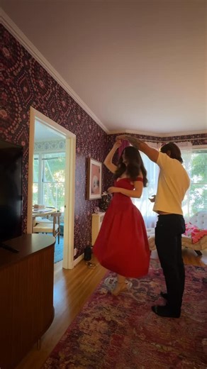 Danielle Walter on Instagram: "I told him to countdown from 10 and then to come out and see my dress hehehe 🥰"