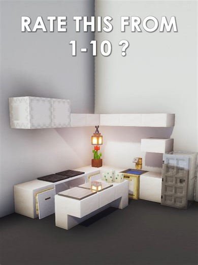 Realistic Kitchen Build in Minecraft 🤯#minecraft #minecraftbuilding #minecrafttutorial #minecraftdesigns #minecraftaestheticbuild #minecrafthouse #minecraftdiy #minecraftaesthetics