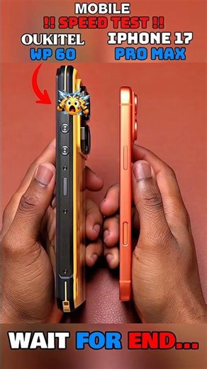 😱⚡IPHONE 17 PRO MAX VS OUKITEL WP 60 SPEED TEST !!