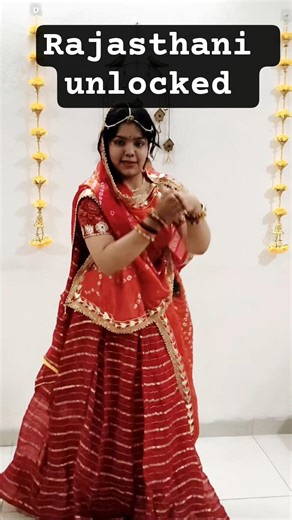 Inner Rajasthani unlocked ❤️🔥|Wait for ghoomar 🔥❤️ | Thaari Jogan Reel | Desi Girl Vibe #shorts