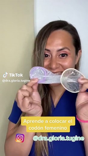 Aprende a colocar el condón femenino