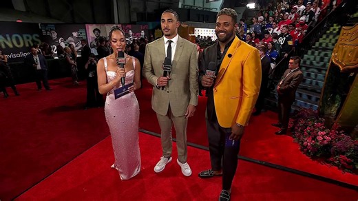 Walter Payton Man of the Year nominee Jordan Love stops by to talk family and football 'NFL Honors red carpet'