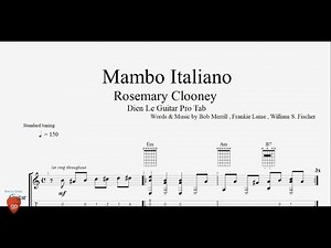 Mambo Italiano - Guitar Lesson + TAB