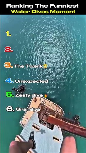 Ranking The Best Water Diving Moments #shorts #ranking #funny #diving #fails #tiktok