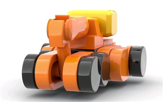 乐高积木Moc迷你变形机甲创意拼搭教程