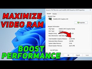 How to Increase Video Ram🚀 | RAM Overclocking | Increase Performance Windows 10/11