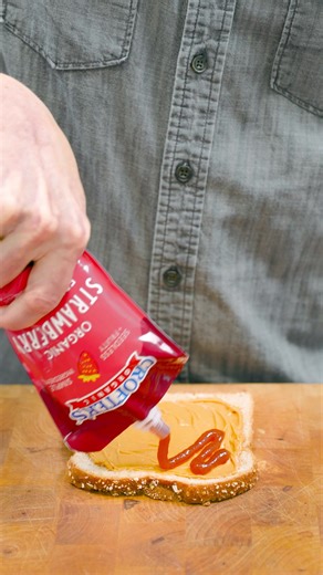 Simplify your back to school lunch and snack routine with our new Squeezable Fruit Spread Pouches made with REAL FRUIT! Available in our delicious Strawberry and Berry Harvest flavours - We know these will be a hit with kids and parents alike!😄🍓 #Crofters #CroftersOrganic #RealFruitFirstAlways | Crofter's Organic