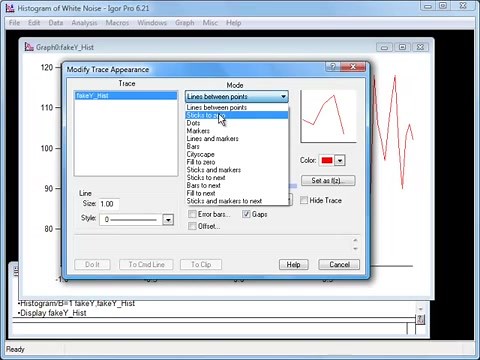 Igor Pro直方图与曲线拟合