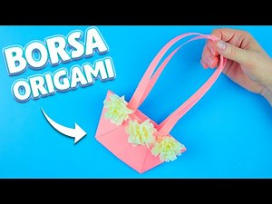 Come fare borsa di carta origami | Lavoretti con la carta fai da te | DIY Papercraft