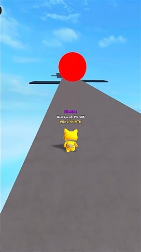 Mini Cat vs Speed challenge 🥰🥰 #roblox #shorts
